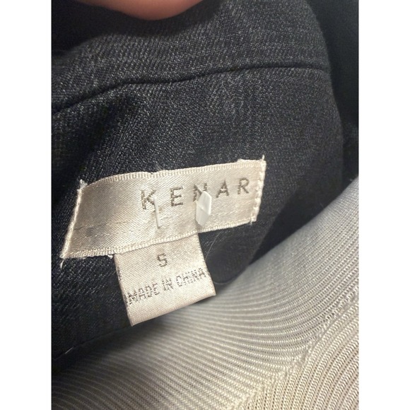 Kenar Womens Casual jacket blazer Dark gray lined button Size Small - Picture 4 of 5